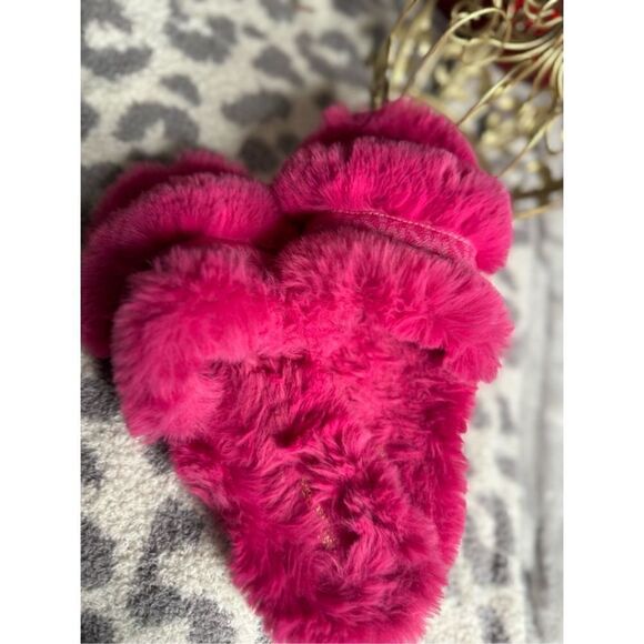 KORS Michael kors faux fur sandals/slippers slides sz 10 - Picture 3 of 5
